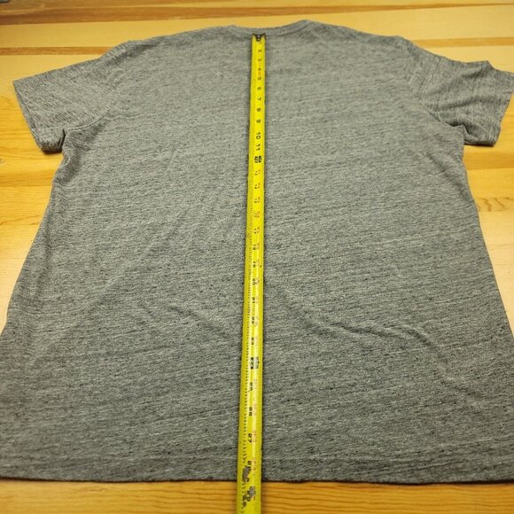 Marine Layer Womens L / XL Shirt Slub‎ Cotton Blend Short Sleeve Gray Pull On - Picture 9 of 12